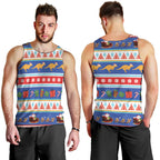 Australia Christmas Men Tank Top Xmas Beach Vibes Navy