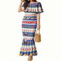Australia Christmas Mermaid Dress Xmas Beach Vibes Navy