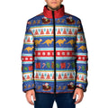 Australia Christmas Padded Jacket Xmas Beach Vibes Navy