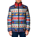 Australia Christmas Padded Jacket Xmas Beach Vibes Navy