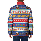 Australia Christmas Padded Jacket Xmas Beach Vibes Navy