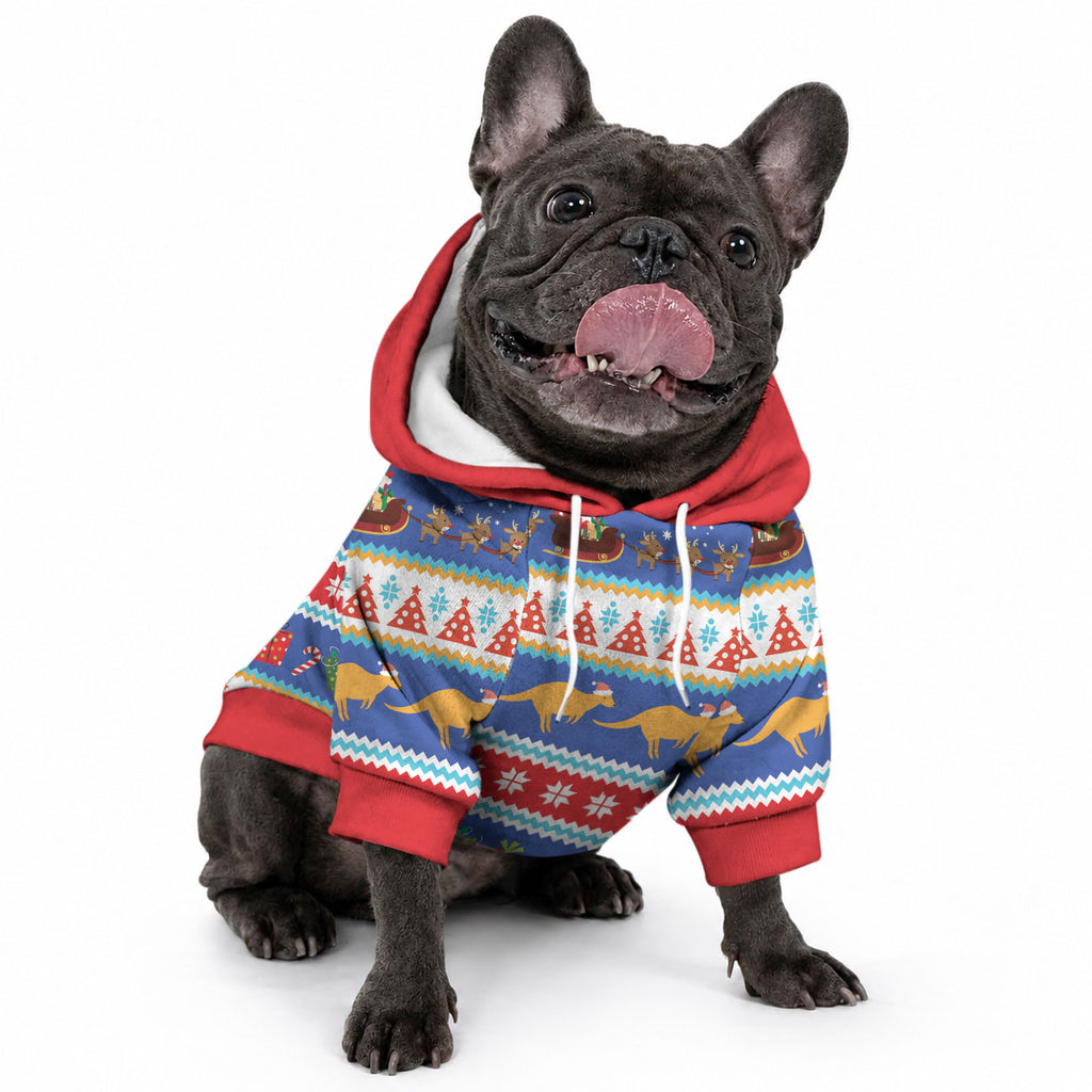 Australia Christmas Pet Hoodie Xmas Beach Vibes Navy