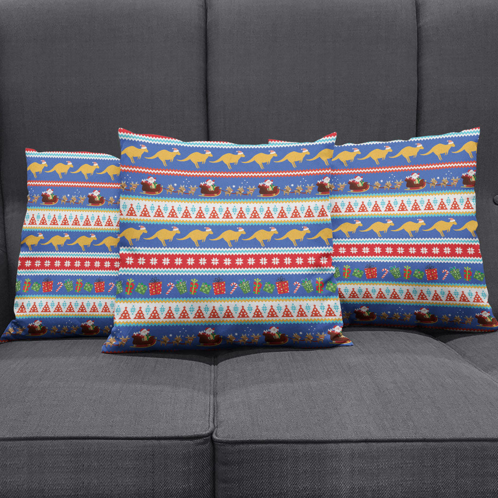 Australia Christmas Pillow Cover Xmas Beach Vibes Navy