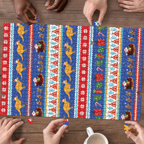 Australia Christmas Puzzle Xmas Beach Vibes Navy