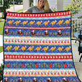 Australia Christmas Quilt Xmas Beach Vibes Navy