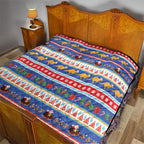 Australia Christmas Quilt Xmas Beach Vibes Navy