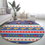 Australia Christmas Round Carpet Xmas Beach Vibes Navy