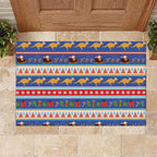 Australia Christmas Rubber Doormat Xmas Beach Vibes Navy