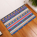 Australia Christmas Rubber Doormat Xmas Beach Vibes Navy