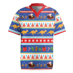 Australia Christmas Rugby Jersey Xmas Beach Vibes Navy
