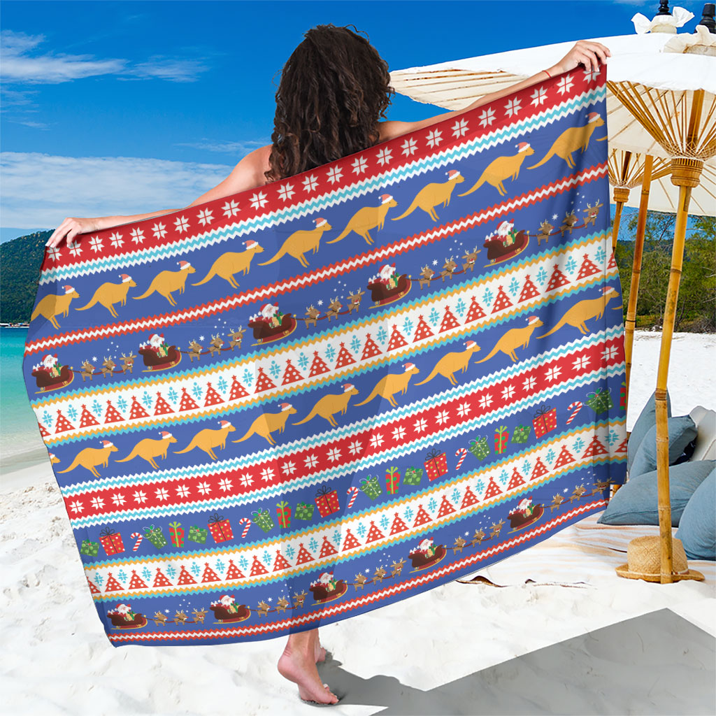 Australia Christmas Sarong Xmas Beach Vibes Navy