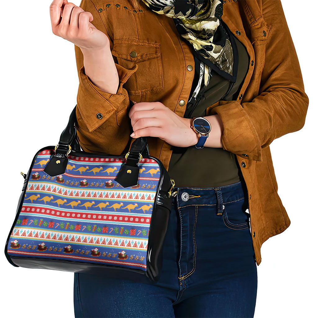 Australia Christmas Shoulder Handbag Xmas Beach Vibes Navy