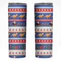 Australia Christmas Skinny Tumbler Xmas Beach Vibes Navy
