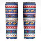 Australia Christmas Skinny Tumbler Xmas Beach Vibes Navy