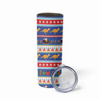 Australia Christmas Skinny Tumbler Xmas Beach Vibes Navy
