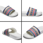 Australia Christmas Slide Sandals Xmas Beach Vibes Navy