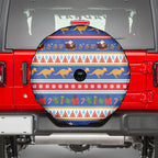 Australia Christmas Spare Tire Cover Xmas Beach Vibes Navy