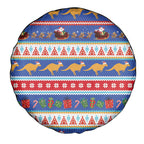 Australia Christmas Spare Tire Cover Xmas Beach Vibes Navy