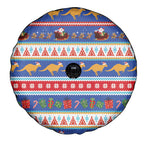 Australia Christmas Spare Tire Cover Xmas Beach Vibes Navy