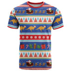 Australia Christmas T Shirt Xmas Beach Vibes Navy