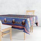 Australia Christmas Tablecloth Xmas Beach Vibes Navy