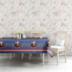 Australia Christmas Tablecloth Xmas Beach Vibes Navy