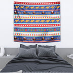 Australia Christmas Tapestry Xmas Beach Vibes Navy