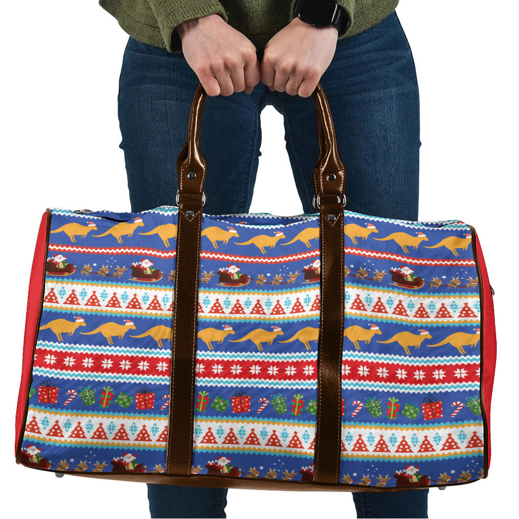 Australia Christmas Travel Bag Xmas Beach Vibes Navy