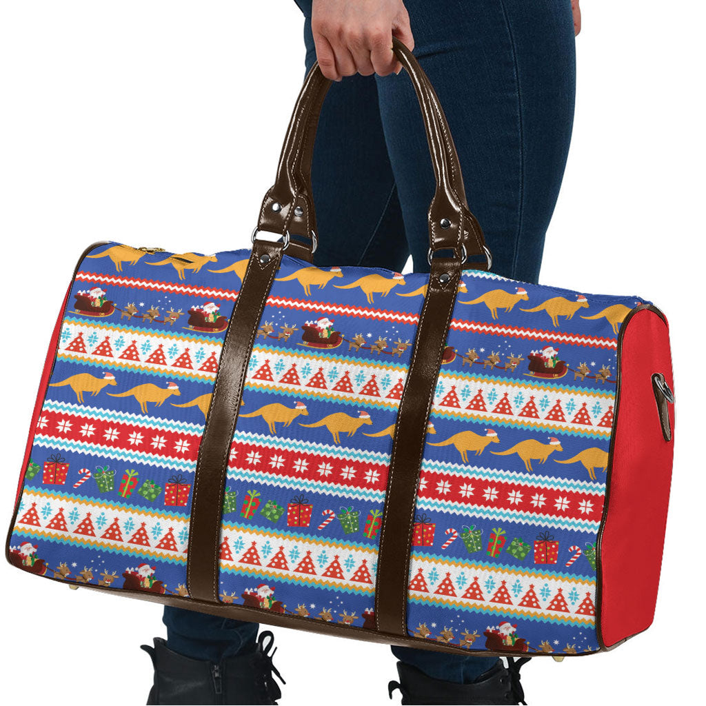 Australia Christmas Travel Bag Xmas Beach Vibes Navy