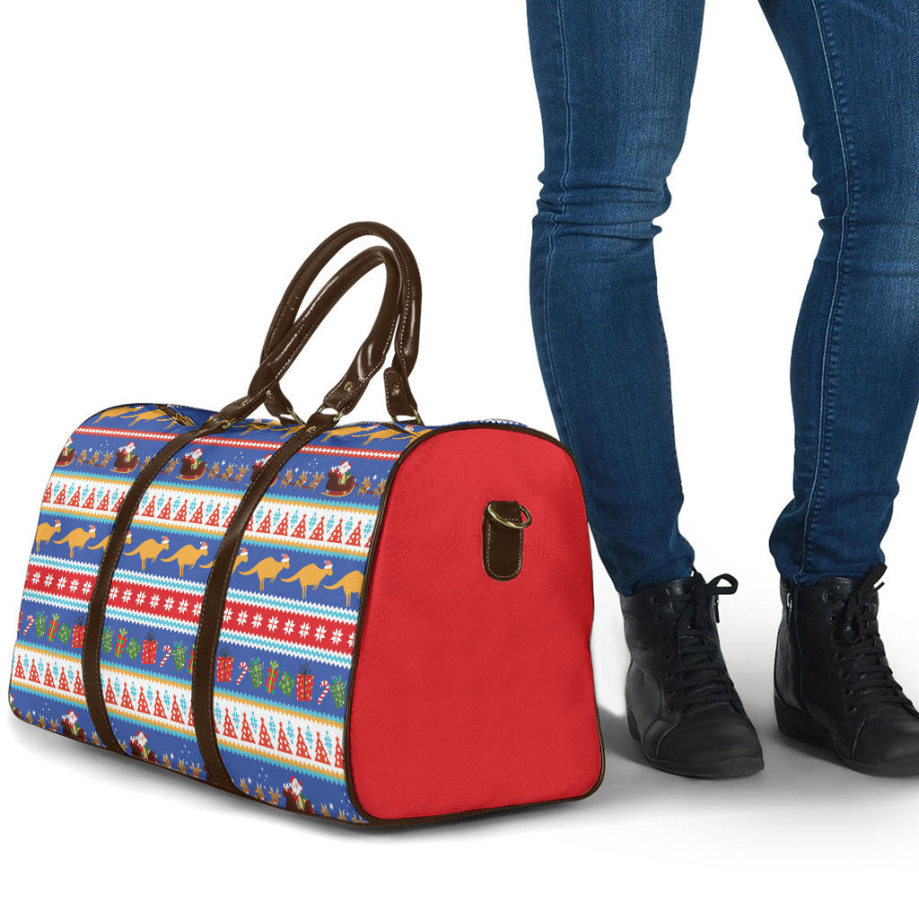 Australia Christmas Travel Bag Xmas Beach Vibes Navy