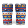 Australia Christmas Tumbler Cup Xmas Beach Vibes Navy