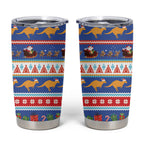Australia Christmas Tumbler Cup Xmas Beach Vibes Navy