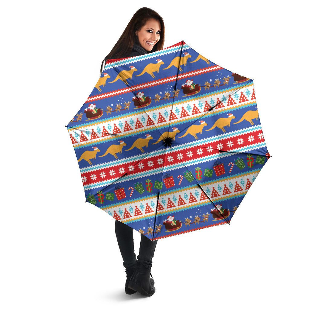 Australia Christmas Umbrella Xmas Beach Vibes Navy