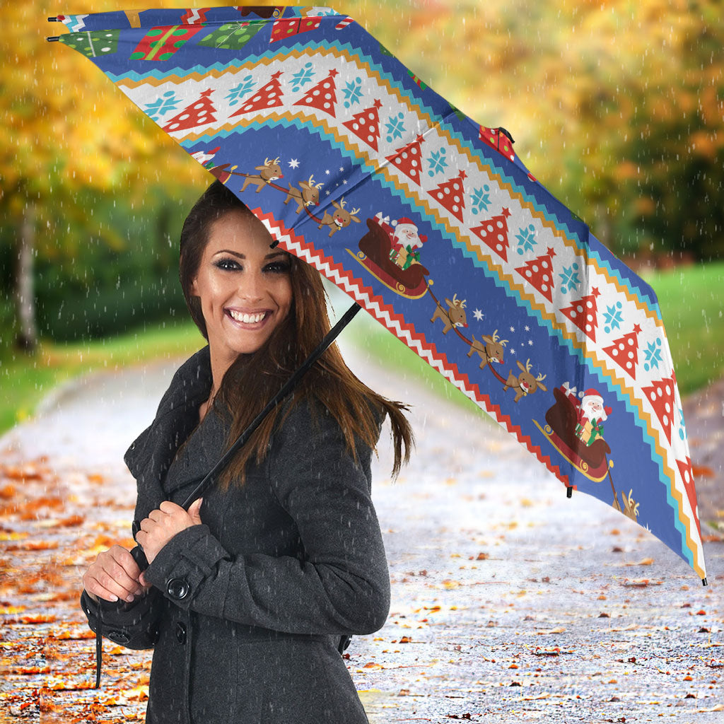 Australia Christmas Umbrella Xmas Beach Vibes Navy