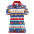 Australia Christmas Women Polo Shirt Xmas Beach Vibes Navy