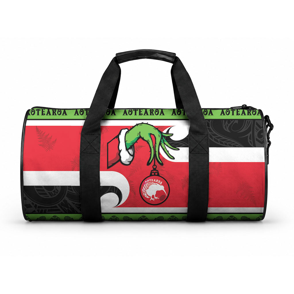 New Zealand Funny Christmas Duffle Bag Maori Tiki