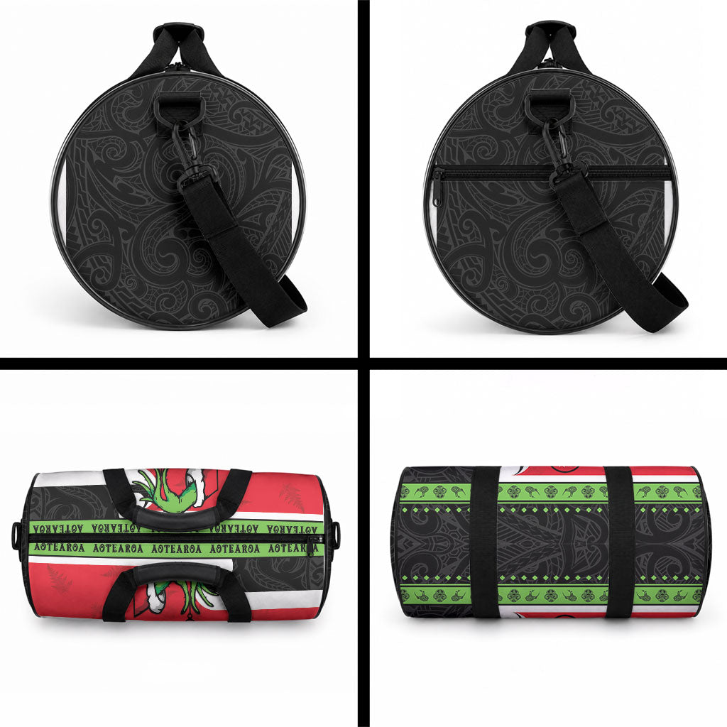 New Zealand Funny Christmas Duffle Bag Maori Tiki