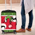 New Zealand Funny Christmas Luggage Cover Maori Tiki