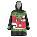 New Zealand Funny Christmas Wearable Blanket Hoodie Maori Tiki