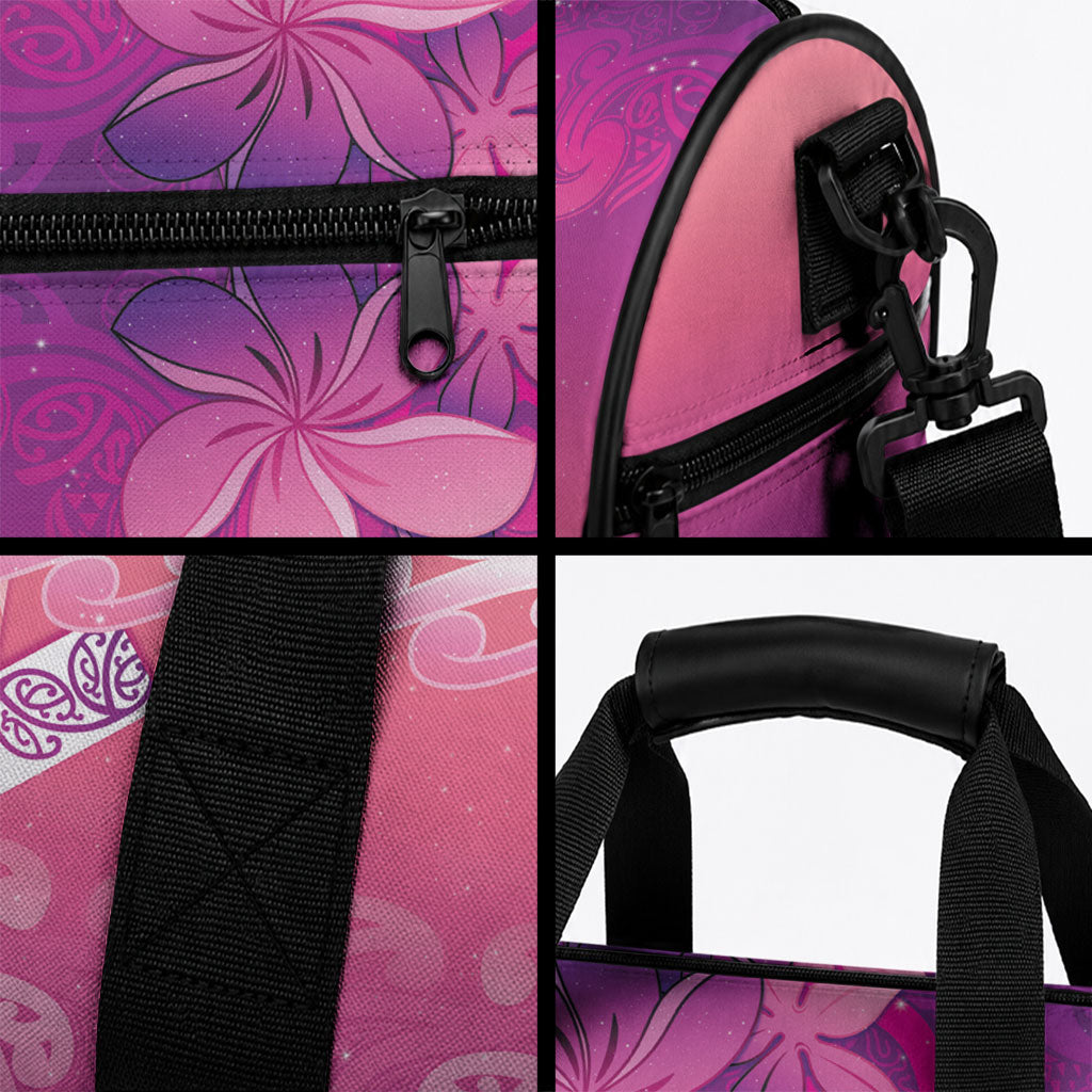 New Zealand Matariki Duffle Bag Maori Marae Purple Galaxy