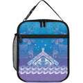 New Zealand Matariki Lunch Bag Maori Marae Cyan Galaxy