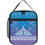 New Zealand Matariki Lunch Bag Maori Marae Cyan Galaxy