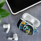 New Zealand Tui Bird AirPods Case Maori Koru With Kowhai Flowers