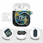 New Zealand Tui Bird AirPods Case Maori Koru With Kowhai Flowers