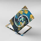 New Zealand Tui Bird Canvas Wall Art Maori Koru With Kowhai Flowers