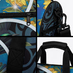 New Zealand Tui Bird Duffle Bag Maori Koru With Kowhai Flowers