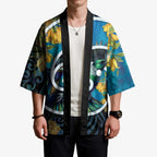 New Zealand Tui Bird Kimono Maori Koru With Kowhai Flowers