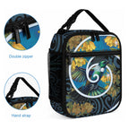 New Zealand Tui Bird Lunch Bag Maori Koru With Kowhai Flowers
