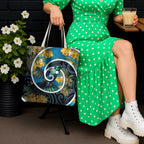 New Zealand Tui Bird Tote Bag Maori Koru With Kowhai Flowers