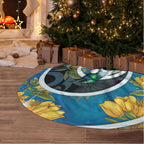 New Zealand Tui Bird Tree Skirt Maori Koru With Kowhai Flowers